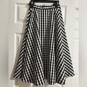 Kate Spade Gingham Midi Skirt Size 0